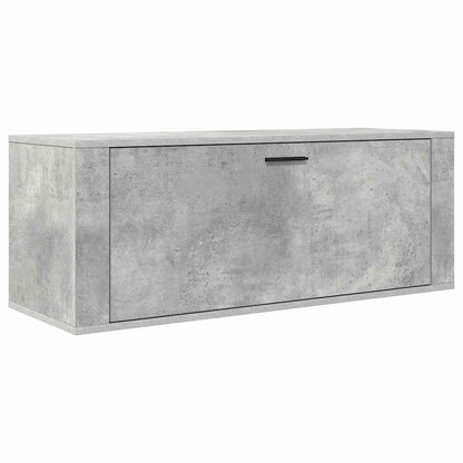 Skoställ Betonggrå Väggmonterat skoställ 100x35x38 cm