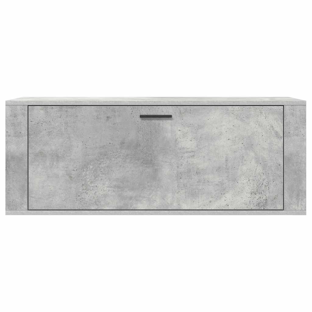 Skoställ Betonggrå Väggmonterat skoställ 100x35x38 cm