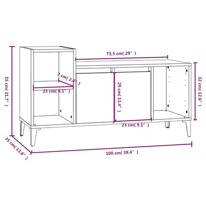 TV-Möbel Sonoma Ek TV-skåp 100x35x55 cm