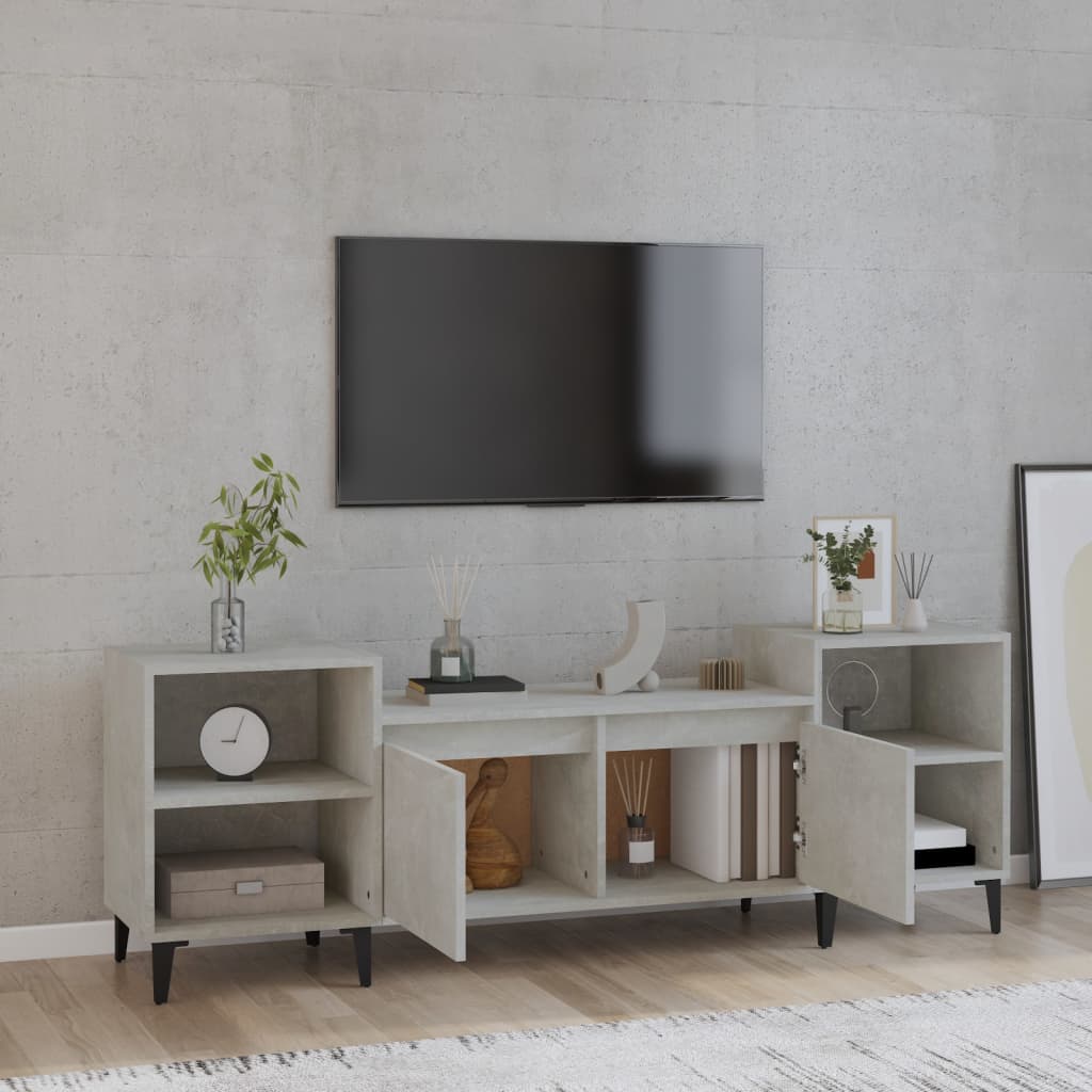 TV-Möbel Betonggrå TV-Bänk 160x35x55 cm
