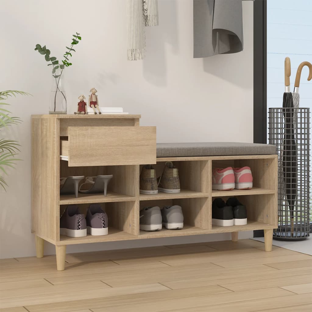 Skoställ Sonoma Ek Skohylla 102x36x60 cm