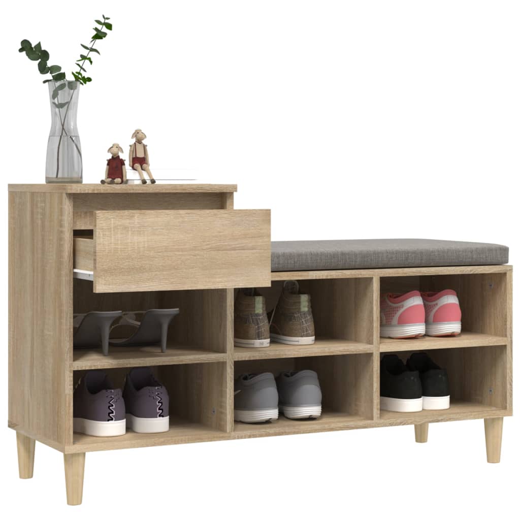 Skoställ Sonoma Ek Skohylla 102x36x60 cm