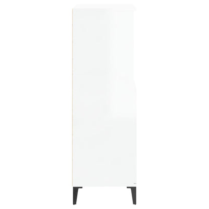 Skåp Högglans Vit 60x36x110 cm