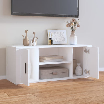 TV-Möbel Vit TV-Bänk 100x35x40 cm