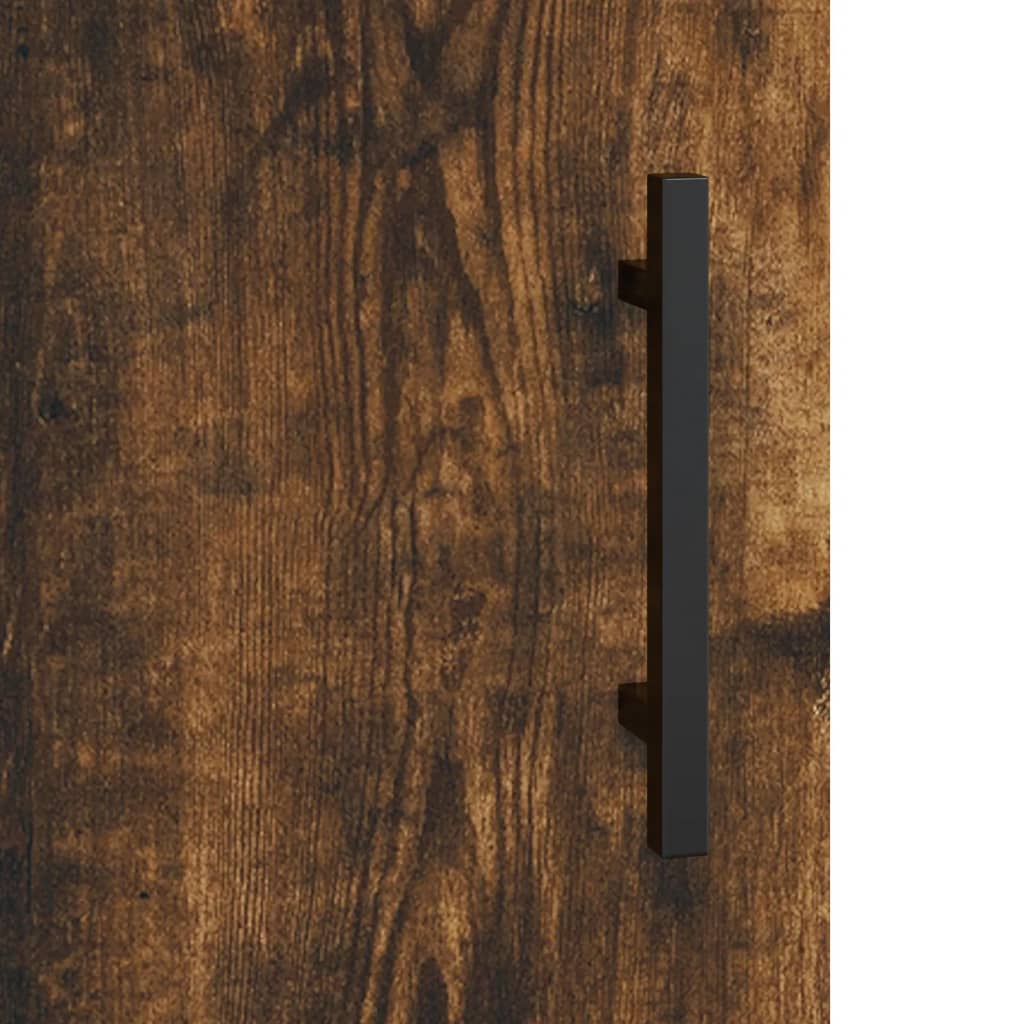 Skåp Rökfärgad Ek 69,5x34x180 cm