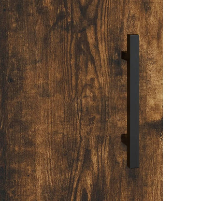 Skåp Rökfärgad Ek 69,5x34x180 cm