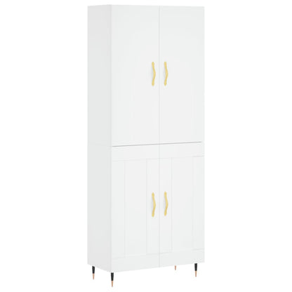 Skåp Vit 69,5x34x180 cm
