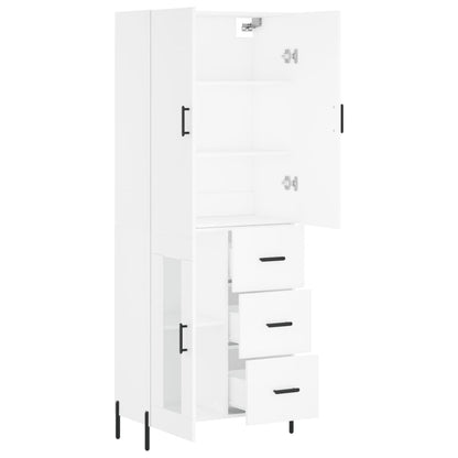 Skåp Vit 69,5x34x180 cm