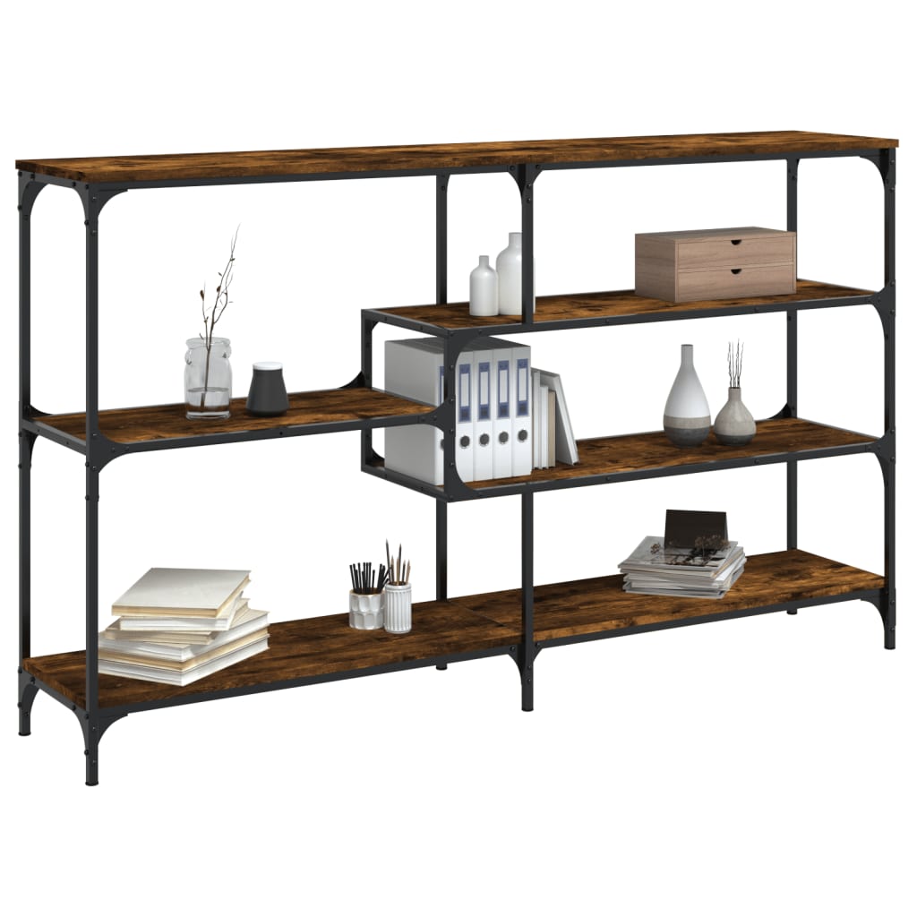 Avlastningsbord Konsollbord Rökfärgad Ek 160x32x95 cm