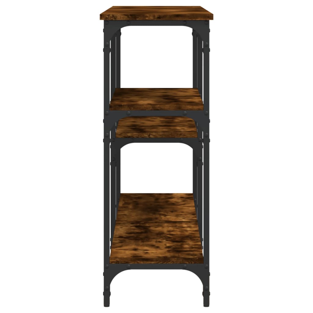 Avlastningsbord Konsollbord Rökfärgad Ek 160x29x75 cm