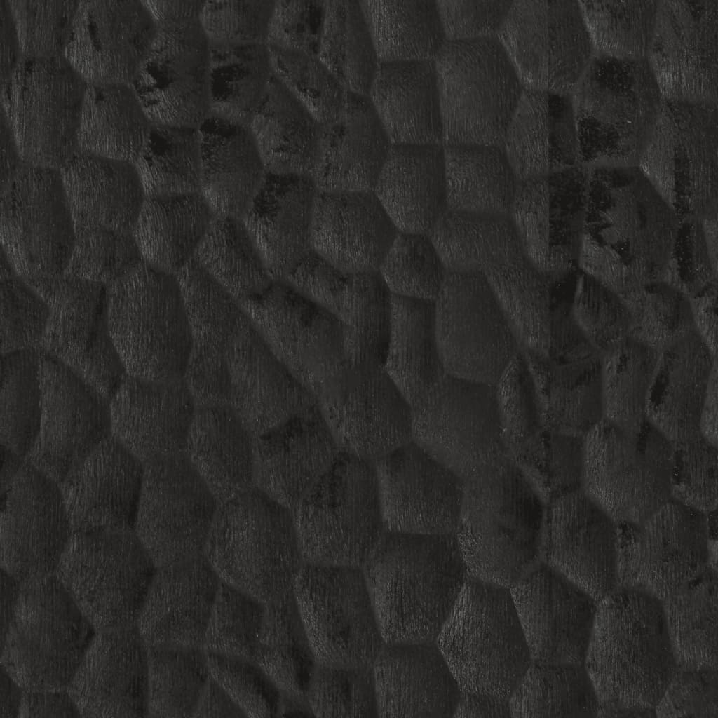 Bokhylla Svart 40x33x75 cm massivt mangoträ