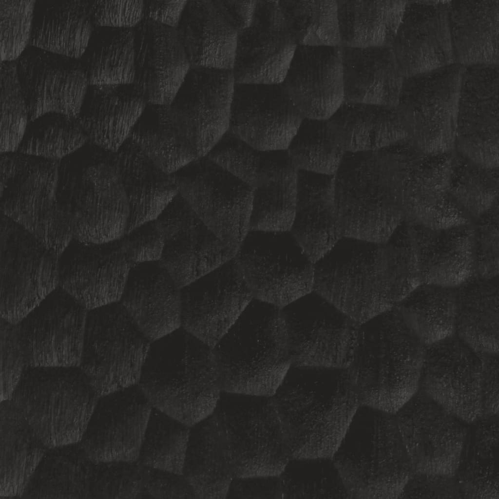 Bokhylla Svart 90x33x75 cm massivt mangoträ