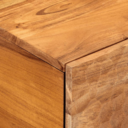 Soffbord Trä 80x50x40 cm massivt akaciaträ