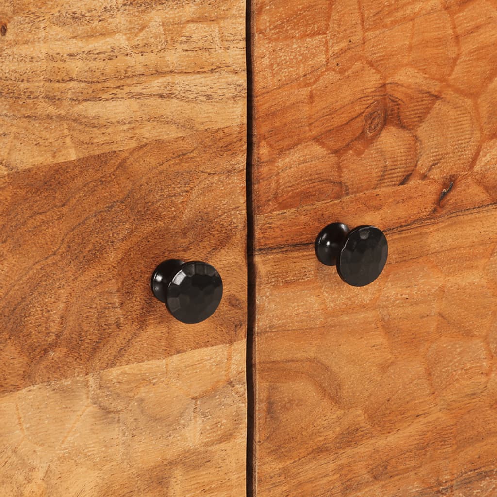 Soffbord Trä 80x50x40 cm massivt akaciaträ