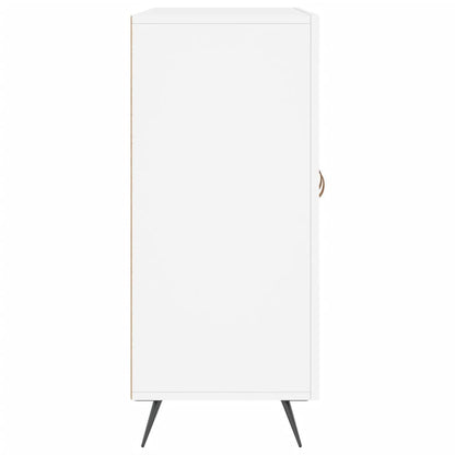 Skänk vit 90x34x80 cm konstruerat trä