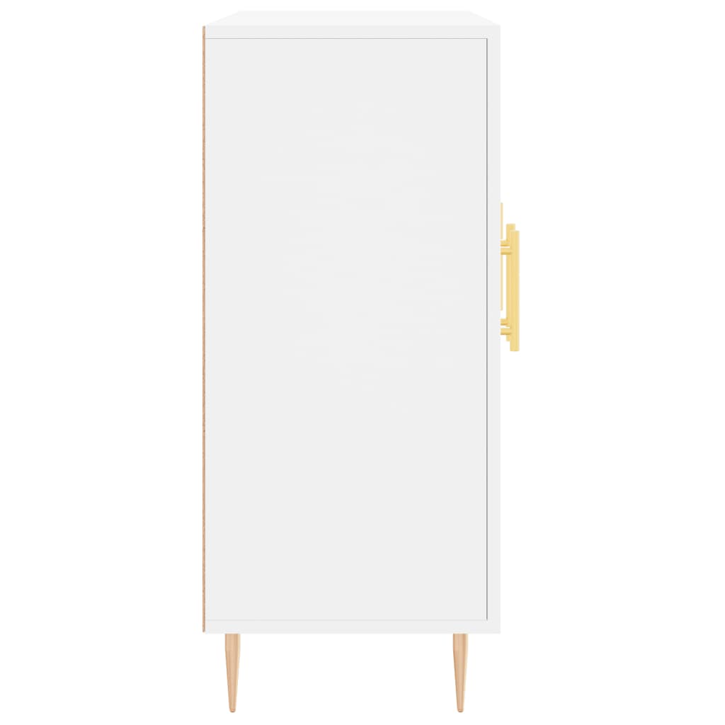 Skänk vit 90x34x80 cm konstruerat trä