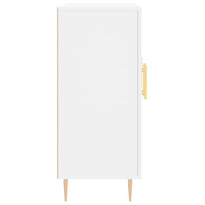 Skänk vit 90x34x80 cm konstruerat trä