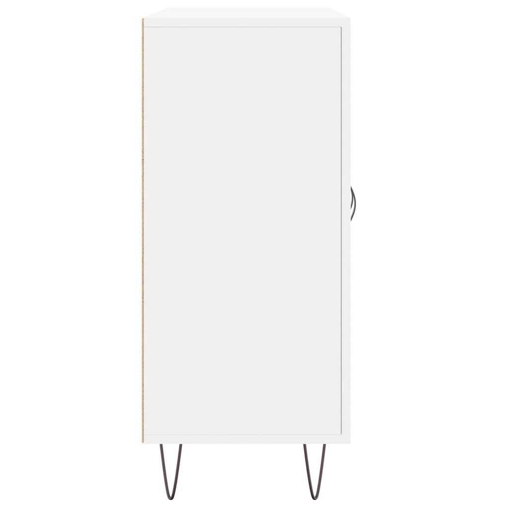 Skänk vit 90x34x80 cm konstruerat trä