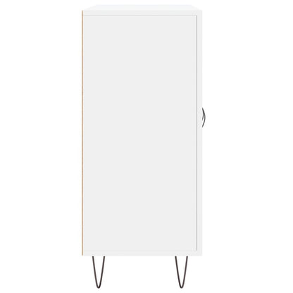 Skänk vit 90x34x80 cm konstruerat trä