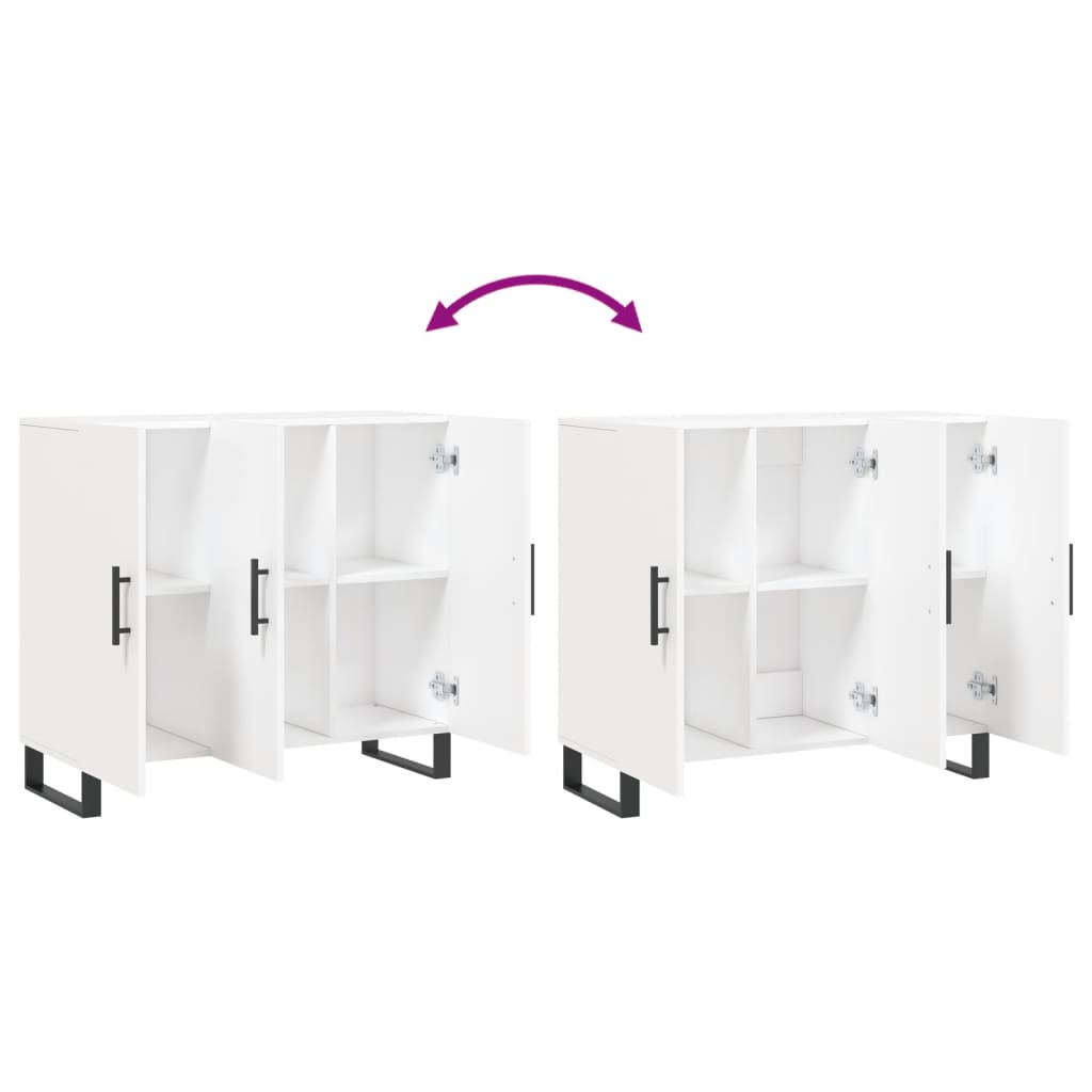 Skänk Vit 90x34x80 cm