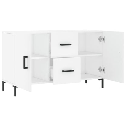 Skänk vit 100x36x60 cm konstruerat trä