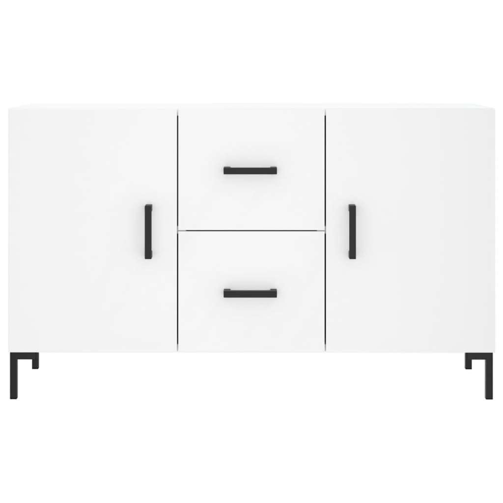 Skänk vit 100x36x60 cm konstruerat trä