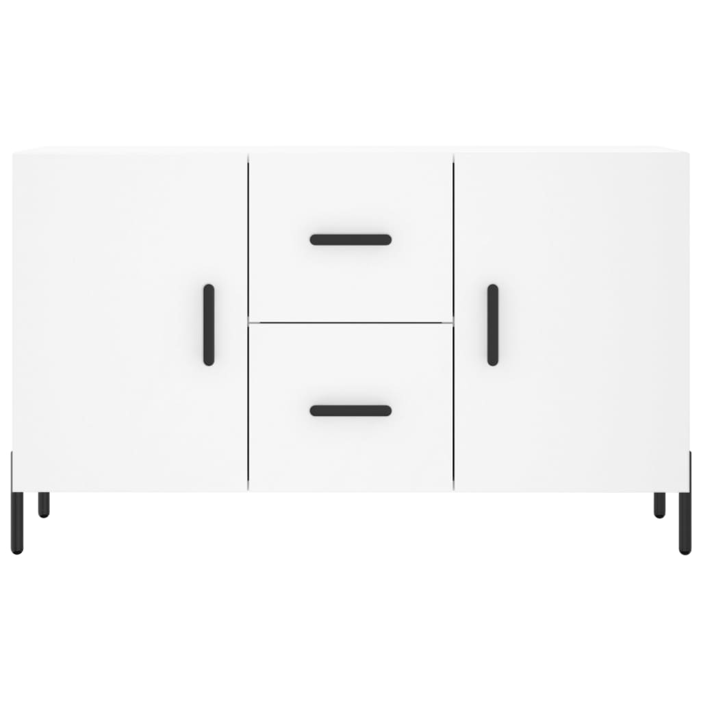 Skänk vit 100x36x60 cm konstruerat trä