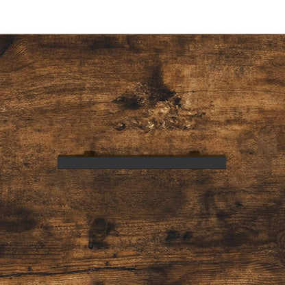 Byrå rökfärgad ek 100x36x60 cm konstruerat trä