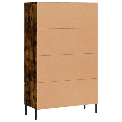 Skåp Rökfärgad Ek 69,5x31x115 cm
