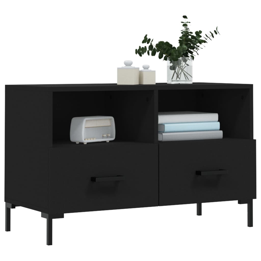 TV-Möbel Svart TV-Bänk 80x36x50 cm