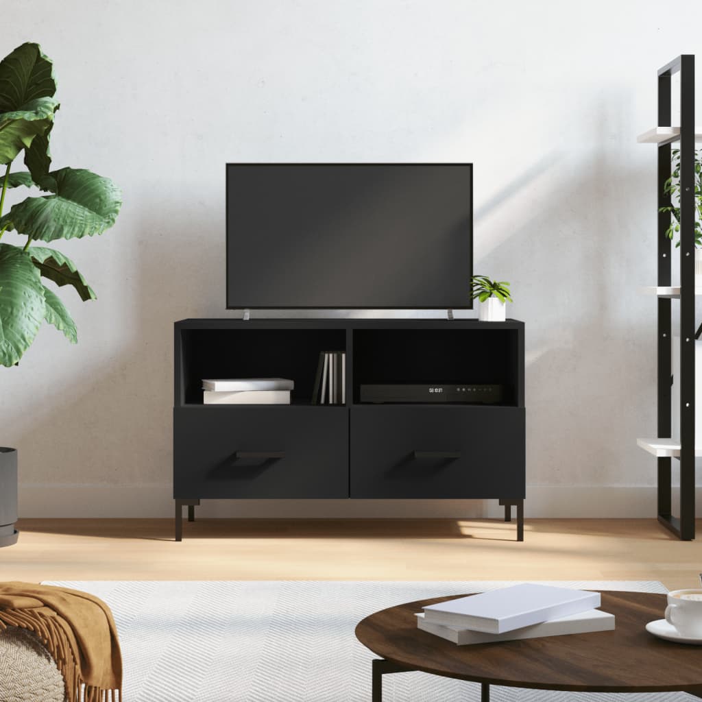 TV-Möbel Svart TV-Bänk 80x36x50 cm