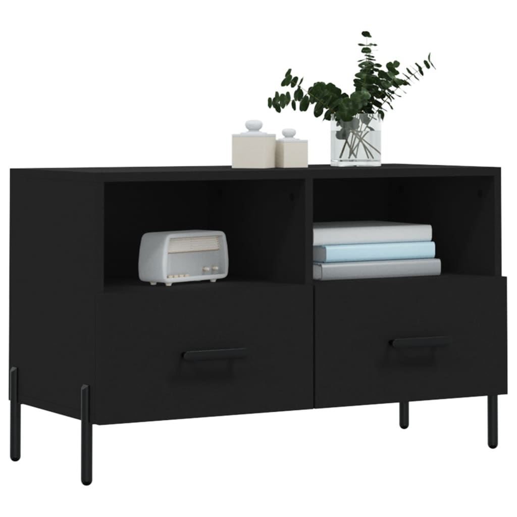 TV-Möbel Svart TV-Bänk 80x36x50 cm
