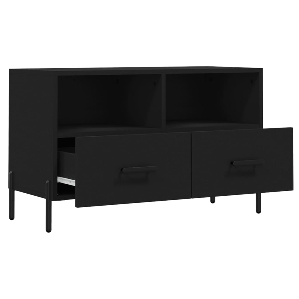TV-Möbel Svart TV-Bänk 80x36x50 cm