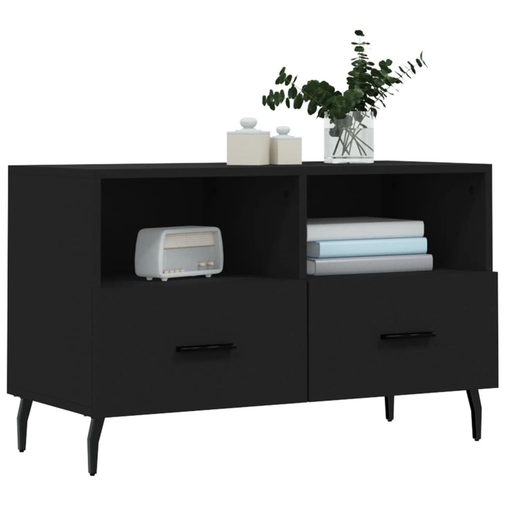 TV-Möbel Svart TV-Bänk 80x36x50 cm