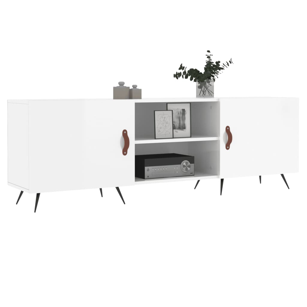 TV-Möbel Högglans Vit TV-Bänk 150x30x50 cm