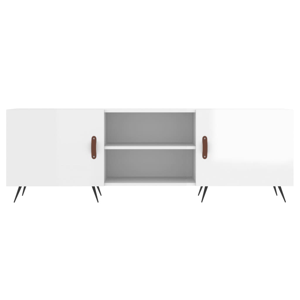 TV-Möbel Högglans Vit TV-Bänk 150x30x50 cm