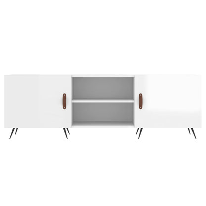 TV-Möbel Högglans Vit TV-Bänk 150x30x50 cm