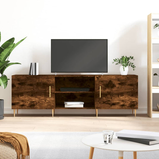 TV-Möbel Rökfärgad Ek TV-Bänk 150x30x50 cm