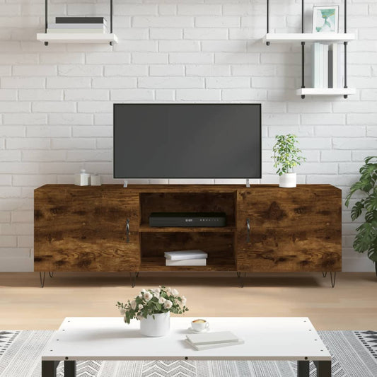 TV-Möbel Rökfärgad Ek TV-Bänk 150x30x50 cm