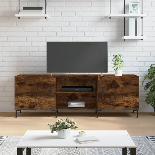 TV-Möbel Rökfärgad Ek TV-Bänk 150x30x50 cm