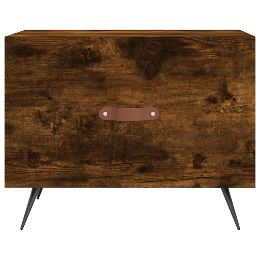 Soffbord Rökfärgad Ek 2 st 50x50x40 cm