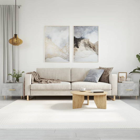 Soffbord Betonggrå 2 st 50x50x40 cm