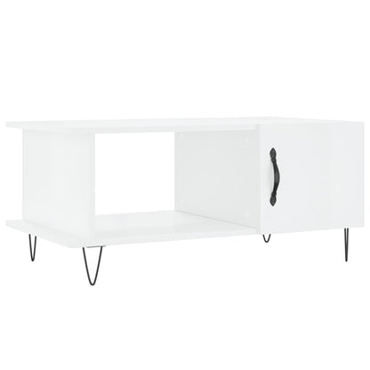 Soffbord Högglans Vit 90x50x40 cm