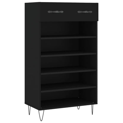 Skoställ Svart Skohylla 60x35x105 cm