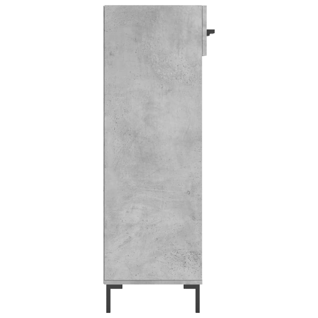 Skoställ Betonggrå Skohylla 60x35x105 cm