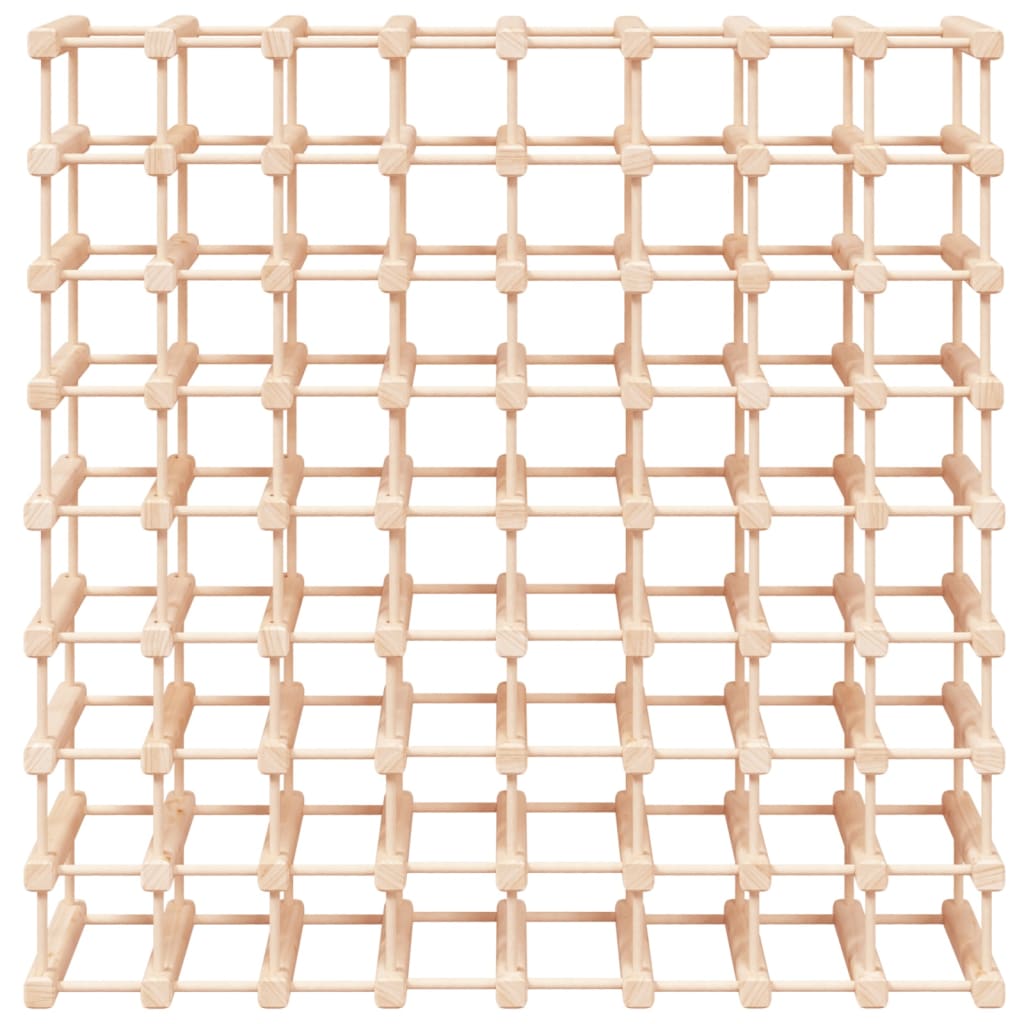Vinställ för 72 flaskor 90,5x23x90,5 cm massiv furu