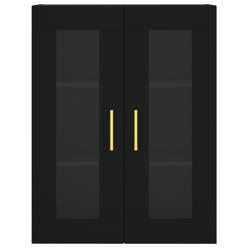 Väggskåp svart 69,5x34x90 cm