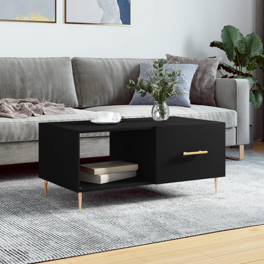 Soffbord Svart 90x50x40 cm