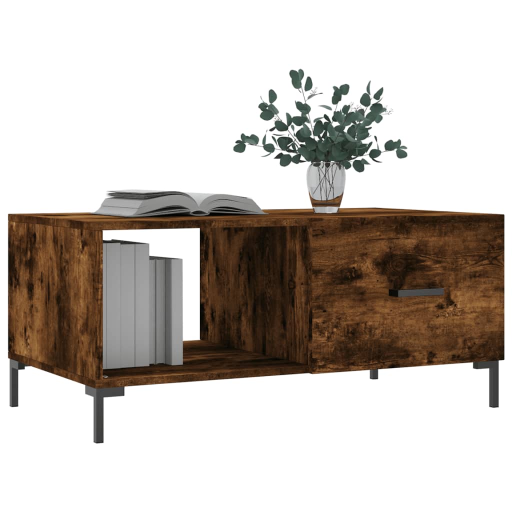 Soffbord Rökfärgad Ek 90x50x40 cm