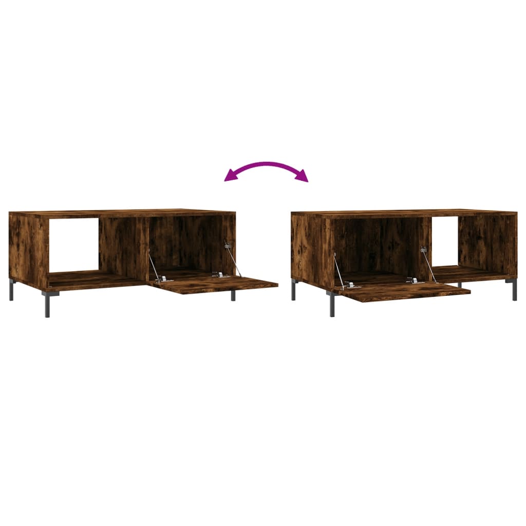 Soffbord Rökfärgad Ek 90x50x40 cm